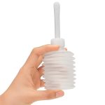 Ducha anal enema sencilla tipo enema para limpieza íntima. Práctica, fácil de usar y ideal para mejorar tu higiene antes de un encuentro íntimo.