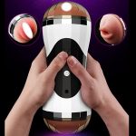 masturbador doble 4D realista voz vibracion
