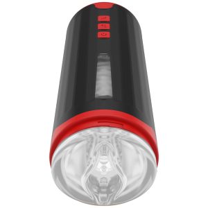 Milking Master Masturbator Fusion X by Hidden Desire. Dispositivo automático manos libres con movimiento ordeño y vibración dual, manga TPE suave